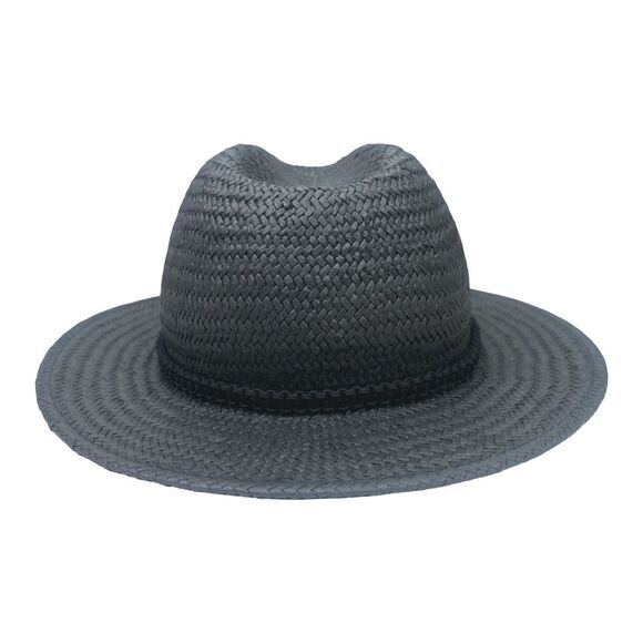 Kendra Scott Lincoln Cattleman Straw Stone Hat - Black / Turquoise - Picture 4 of 7